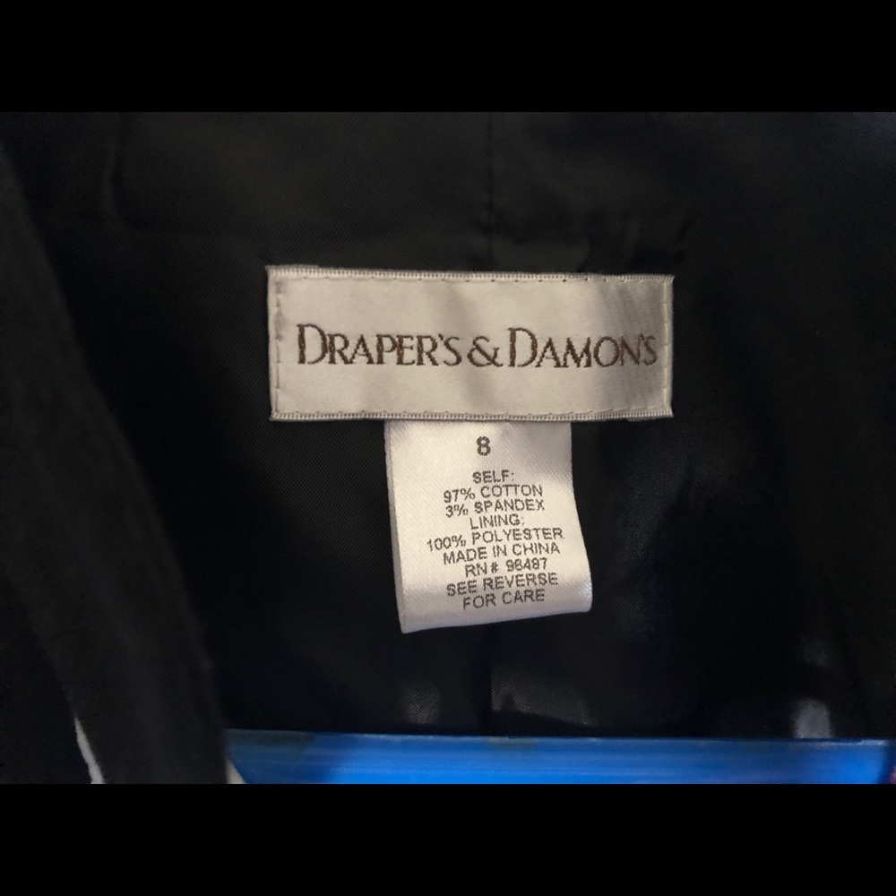 Drapers and Demons blazer jacket. Designer jacket